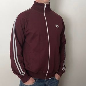 Fred Perry Oxblood Track Jacket - Large